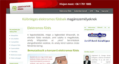 Desktop Screenshot of elektromosfutes.hu